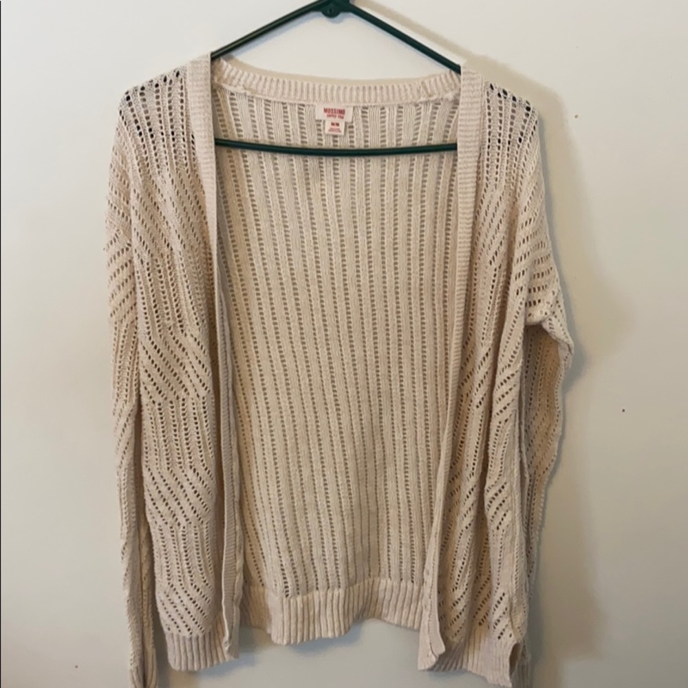 Women’s tan cardigan